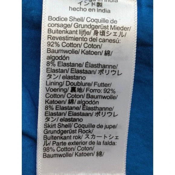 J. Crew Drop Waist Mixy Dress With Poplin Skirt Size XXS Blue‎ Midi NWT CJ497 - Picture 7 of 7